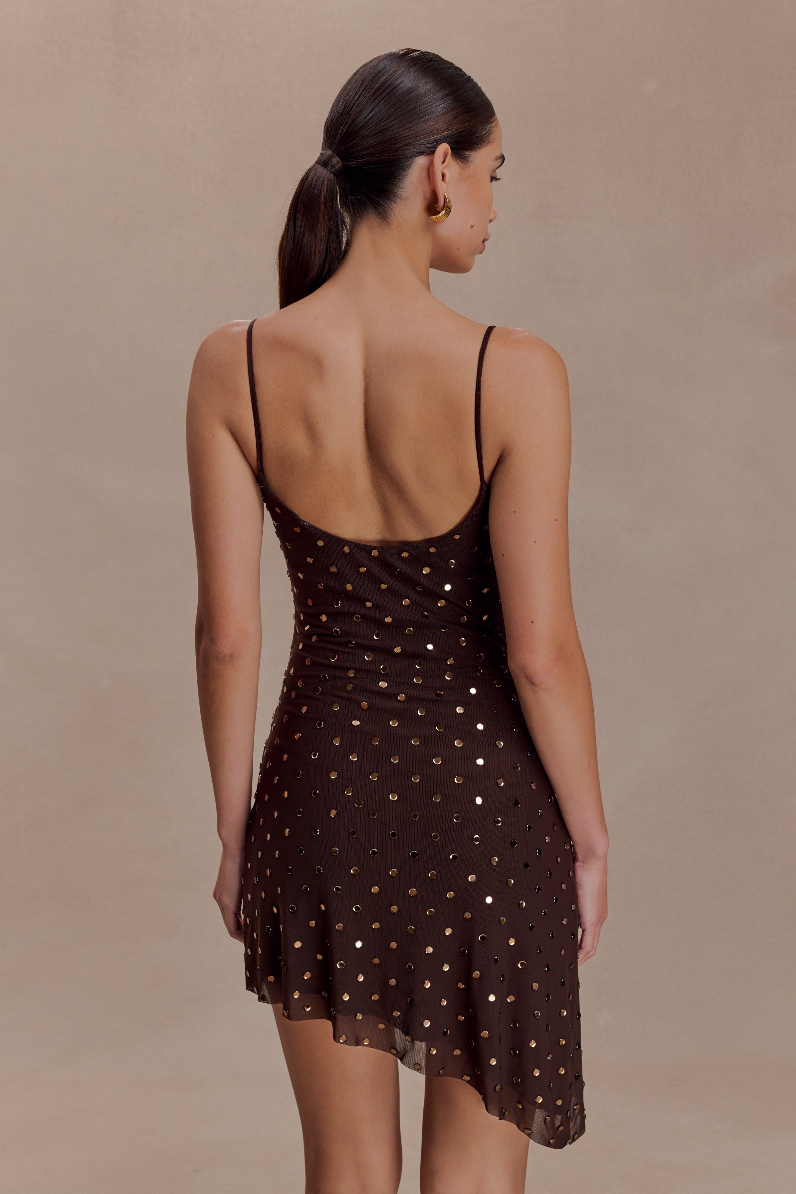Zahra Cowl Mini Dress