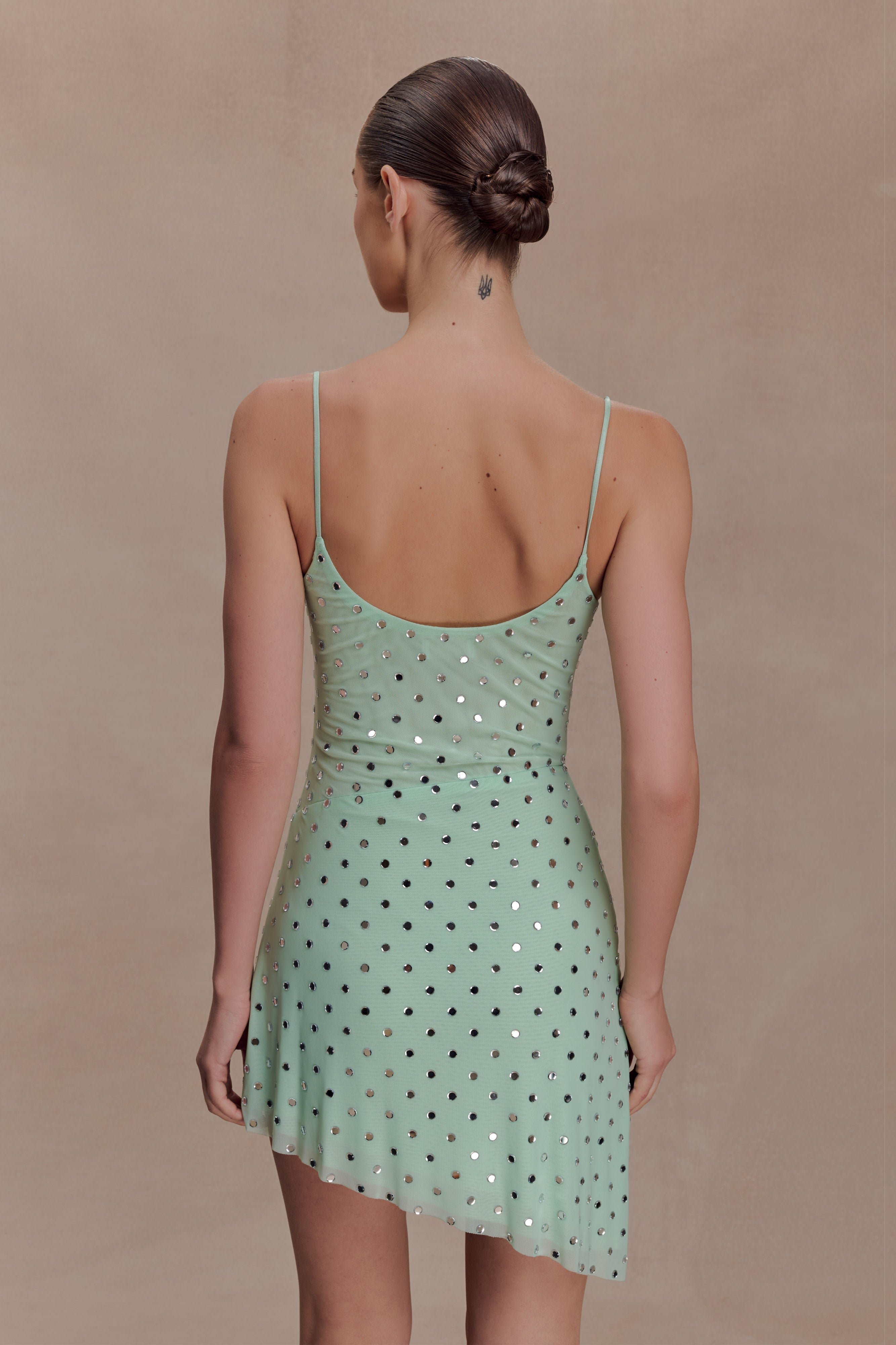 Zahra Cowl Mini Dress