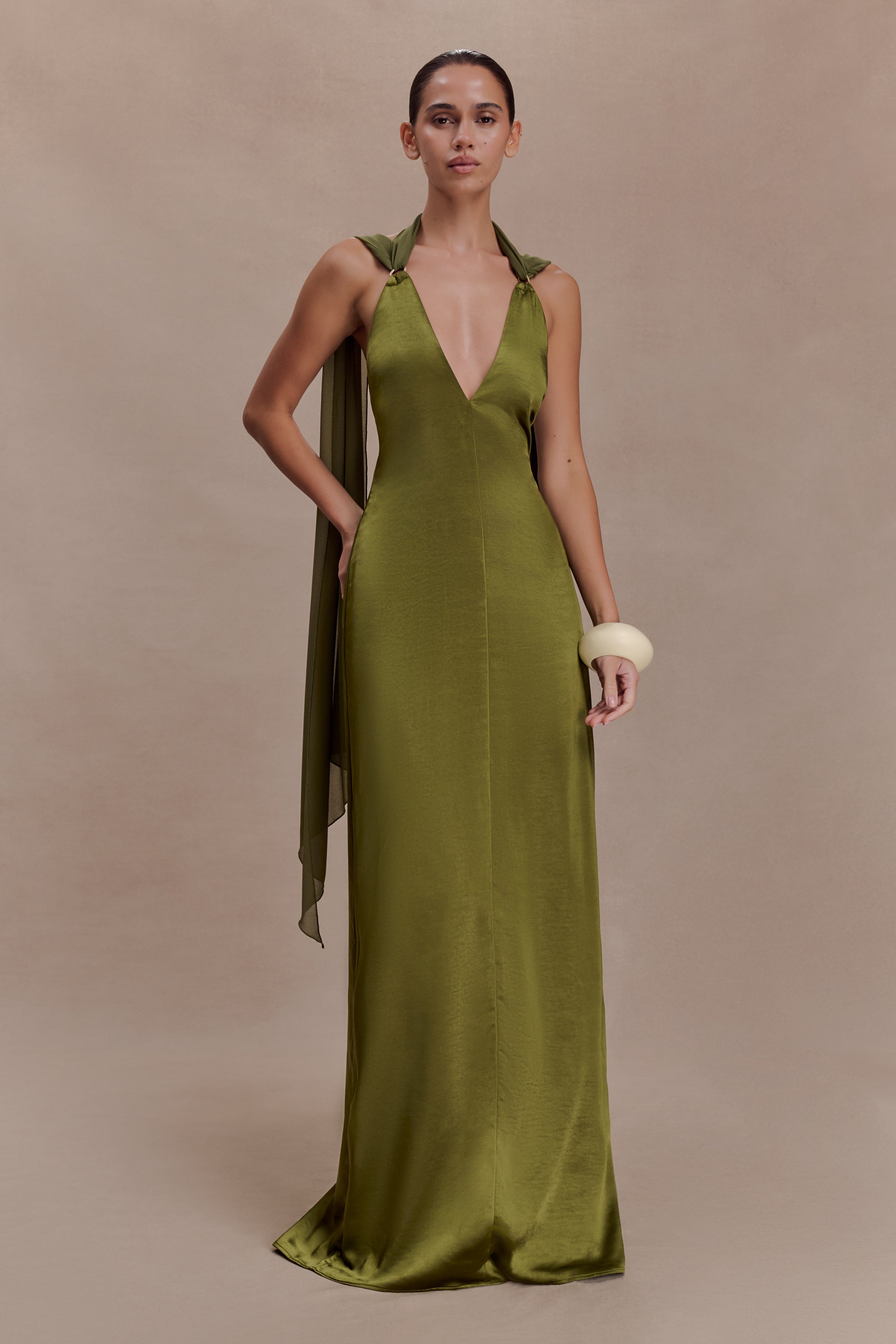 Myla Satin Maxi Dress